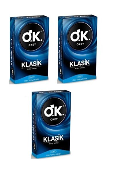 Okey Klasık Prezervatıf 10 lu X 3 Adet