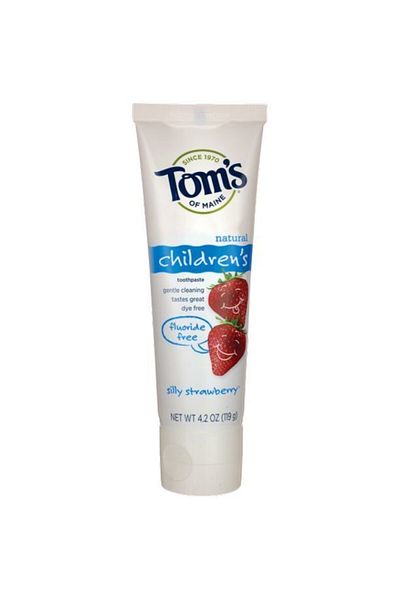 CREST Tom's Of Maine Silly Strawberry Fluoride-free Natural Toothpaste 4.2 Oz Children's Toothpaste