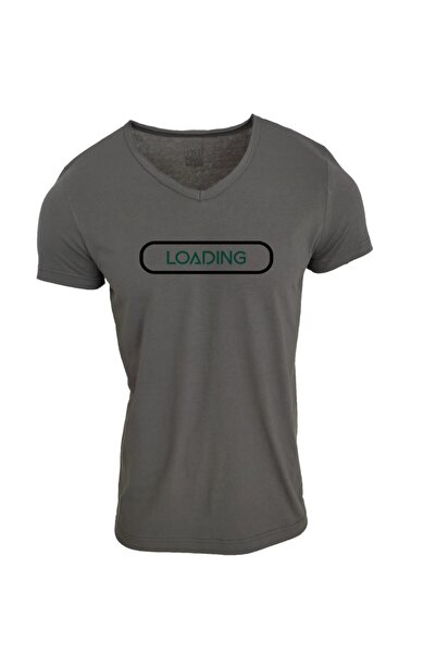 Raf Coll Unisex dimljeni V-izrez Slim fit Digitalna štampa kom T-shirt