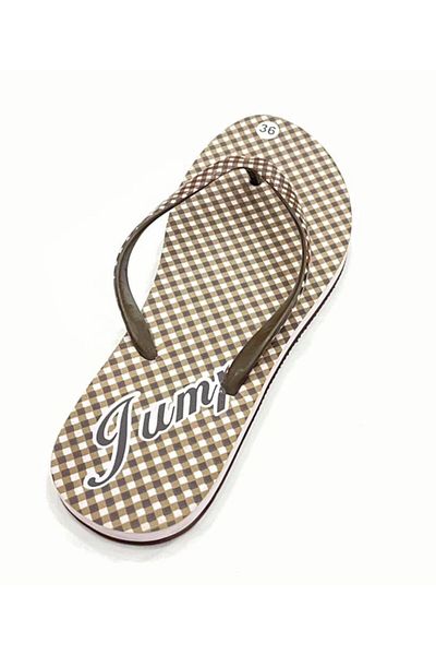 Jump Unisex Brown Flip Flops