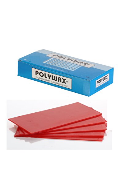 bilkim Polywax Modelleme Mumu, Baz Plak Mumu, Kırmızı, 500 gr