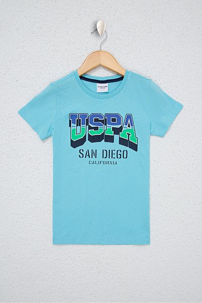 U.S. Polo Assn. Tricou verde pentru băiat