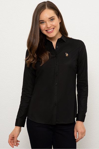 U.S. Polo Assn. Cămașă neagră de damă