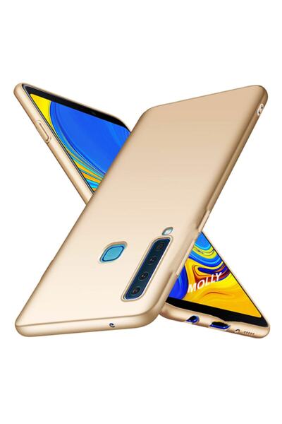 Molly Galaxy A9 2018 Uyumlu Gold Mat Silikon Kılıf