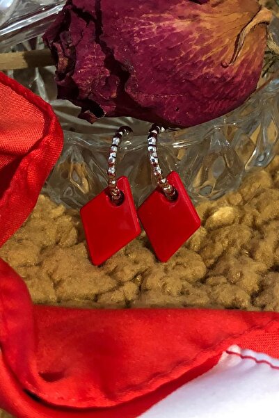 Leerybee النيون الأحمر أقراط البلاط مضاد الأرجية