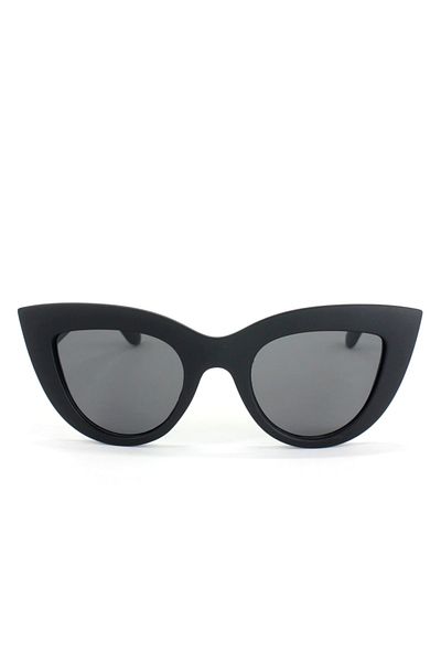Kinary Thick Framed Design Cat Eye Women's Sunglasses Matte Black New