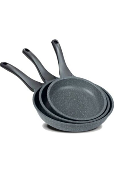 ThermoAD 3'lü Granit Döküm Tava Seti 20-24-28 Cm Ava