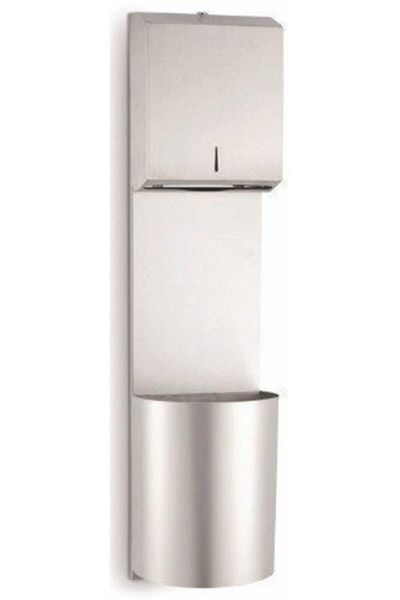 Palex Beige Combined Set - Plain Stainless Steel, Oval Bag with Z Paper Holder