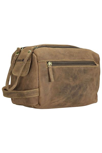 Greenburry Vintage Kulturbeutel Leder 23 cm