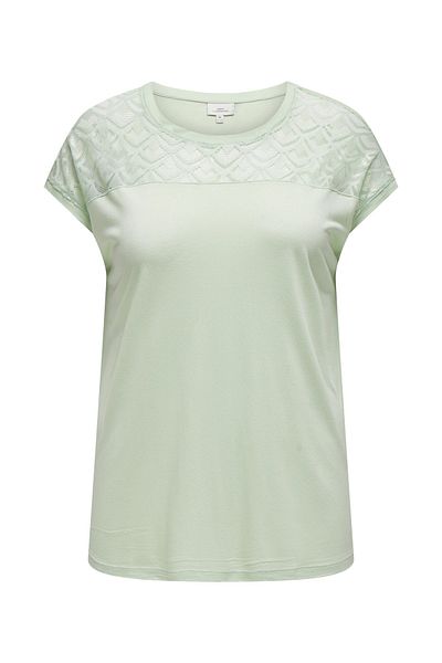 Only Carmakoma CARFLAKE LIFE S/S MIX TOP JRS NOOS