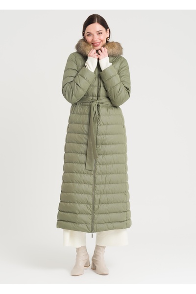Armağan Kapşonlu Kaz Tüylü Şişme Mont