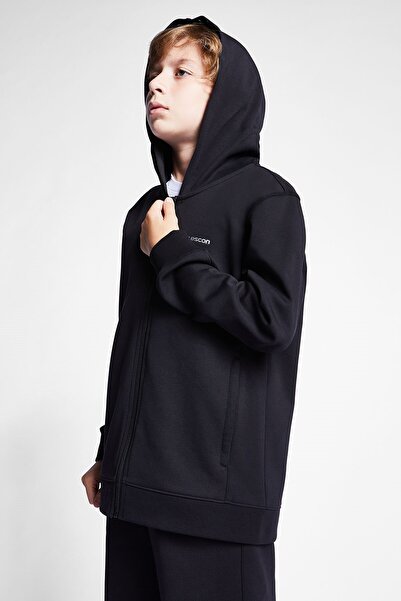 Lescon Çocuk Fermuarlı Kapüşonlu Sweatshirt 24s-3226-24b