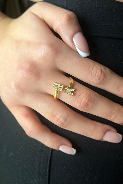 Lieza 925 Ayar Gümüş Iki Harfli Sarılan Harfler Yüzük