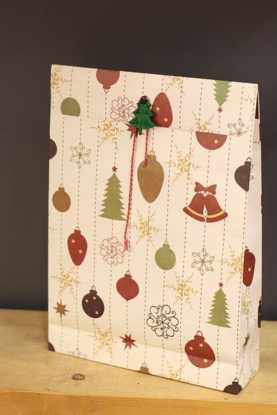 demontecraft Gift wrap gift bag paper bag Felt bag 2 pieces 37x26x7