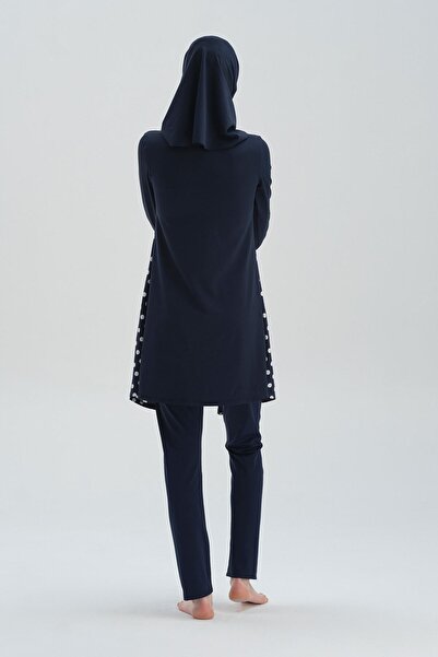 Dagi Lacivert Uzun Kol Taytlı Mayo