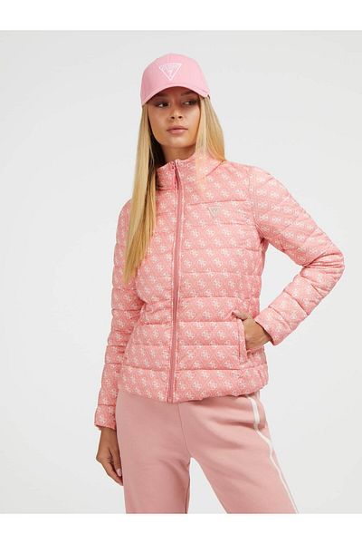 Pink guess jacket store