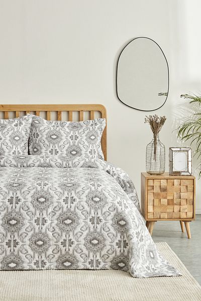 Karaca Home Neos Gray Double Bedspread Set