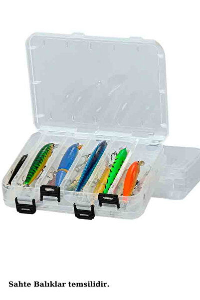 Optimus pro Sahte Balık Kutusu 10 Gözlü Balıkçı Kutusu Kırılmaz Sahte Balıklar Için