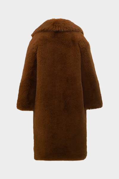 Açelya Okcu Premium Long Feather Rex Faux Women's Fur Coat