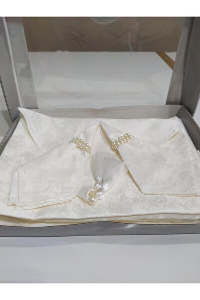 Çeyiz Sokağı Gloria Krem Masa Örtüsü Takımı Yemek Sunum Seti