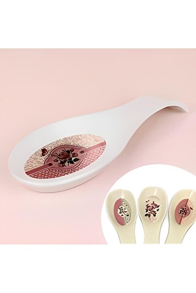 bk&tk design Ocak Yanı Kaşıklık - Melamin Kirli Kaşık Altlığı Kepçe, Kaşık Ni...