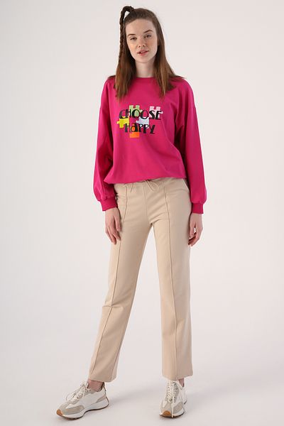 ALLDAY Beige01 Jogginghose mit Tasche