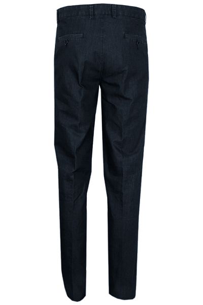 Varetta Men's Dark Navy Lycra Summer Classic Cut Jeans with Side Pockets
