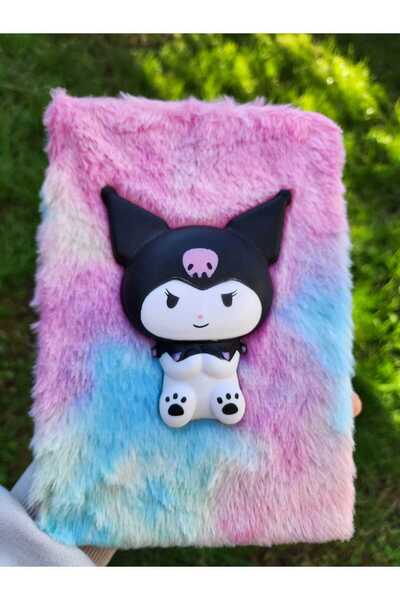Rota Hediyelik Sevimli Peluş Kawaii Squishy Kuromi Çizgili Çocuk Defter, Anı,...