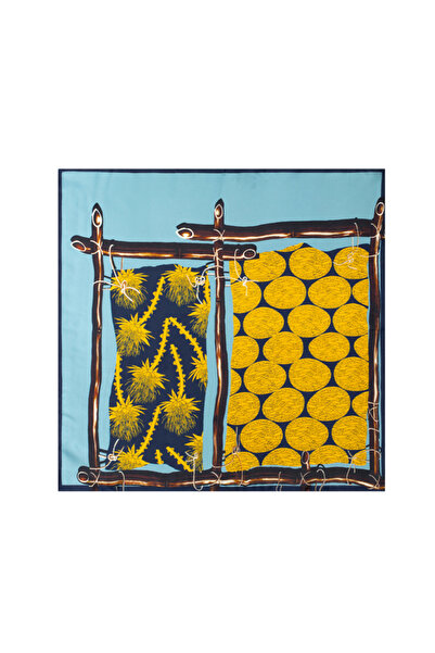 CASHMERE AND SİLK MAWLANA Eșarfă 100% mătase (50*50)