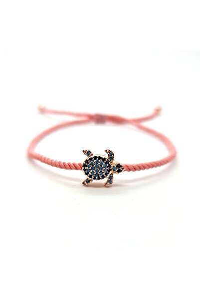 Pag accessories Makrome Burgu Ip Kaplumbağa Zirkon Bileklik