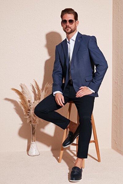 Buratti 6 Drop Double Slits Класичний блейзер Комфортна посадка піджака Чоловічий піджак 216vitale