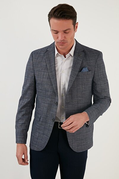 Buratti Regular Fit 6 Drop Single Slit Blazer Jacket Ανδρικό μπουφάν 216taziro