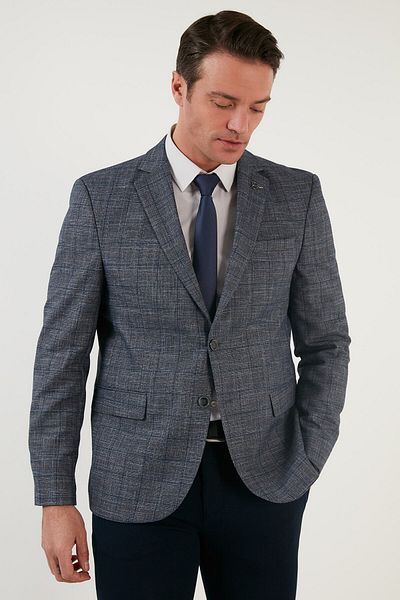 Buratti Мъжко яке с блейзър с 6 капки и една цепка Regular Fit 216taziro