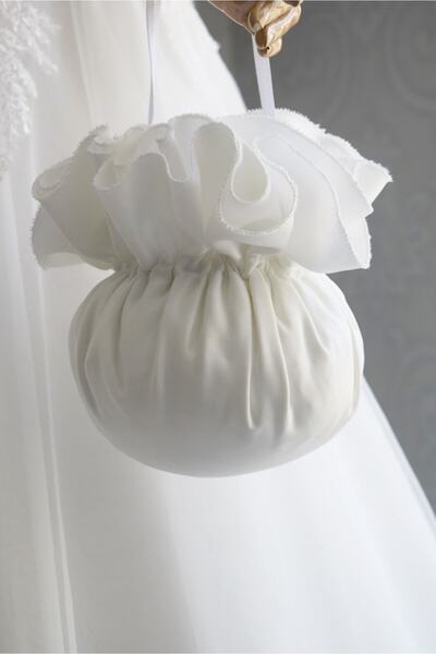 paris in paris Off-White Νυφικό Κοσμήματα και πουγκί - Νυφική τσάντα