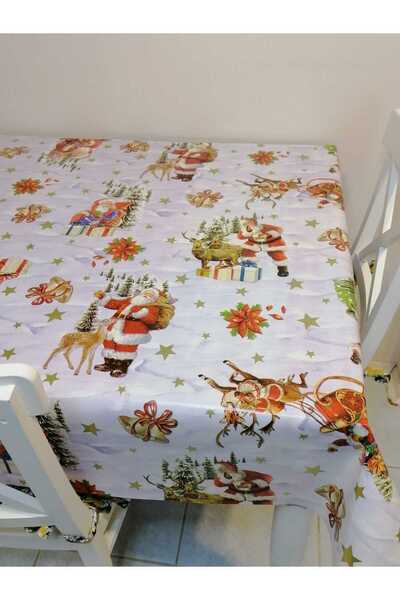 Başak Ev Tekstili ELYAFLI PVC MUŞAMBA DESENLİ SİLİNEBİLİR MASA ÖRTÜSÜ