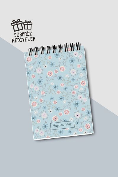Eldesen Tasarım Do List A6 Notebook with Flexible Cardboard Cover, Mini Notebook