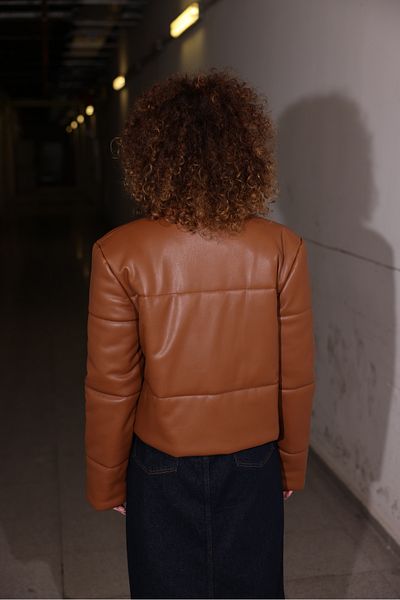 Oilemaperla Leather Puffer Jacket