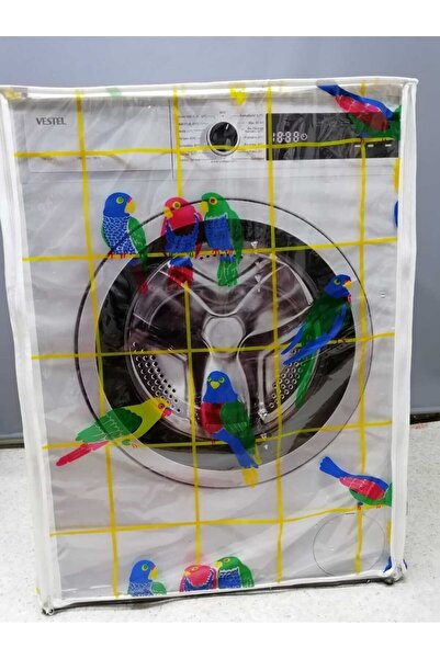 Başak Ev Tekstili Покривало для пральної та сушильної машини з застібкою-блискавкою та папугою