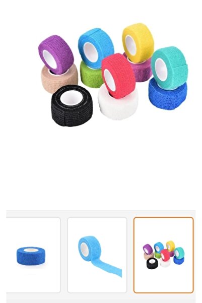 Ortholand KENDİNDEN YAPIŞKANLI BANDAJ 2.5 cm x 4.5 mt Mavi renk ( 5 ADET)