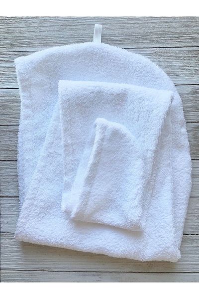HIZSOY TEKSTİL Buttoned Hair Cap Towel