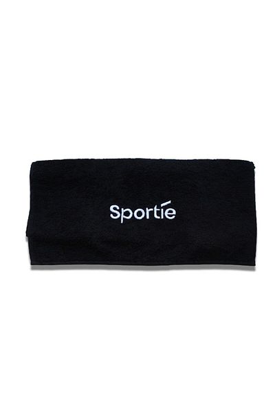 Sportie 100% Cotton Black Sporty and Sports Towel