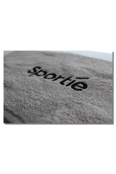 Sportie 100% Cotton Gray Sports Towel