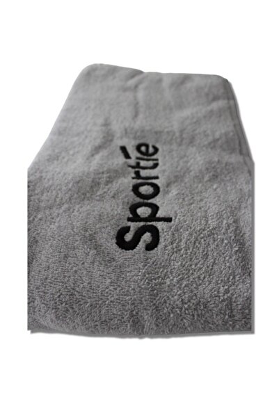 Sportie 100% бавовняний сірий спортивний рушник