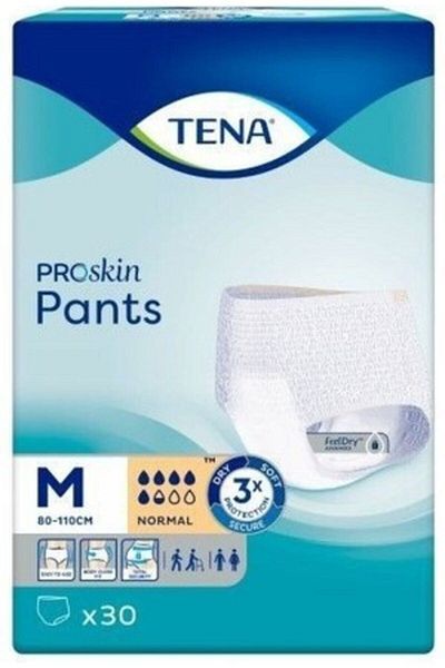 TENA Normal Absorbent Panties Medium 30 Pieces 5.5 Drop Economic Package