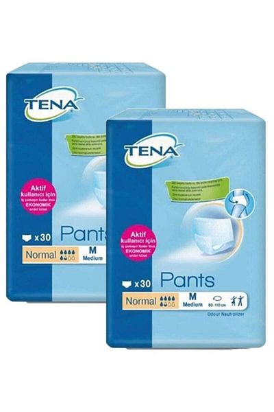 TENA Absorbent Panties Medium 30 x 2 Pieces (60 Pieces)