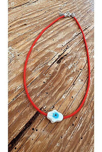 by özllem Abundance Hand Parachute Rope Red Necklace