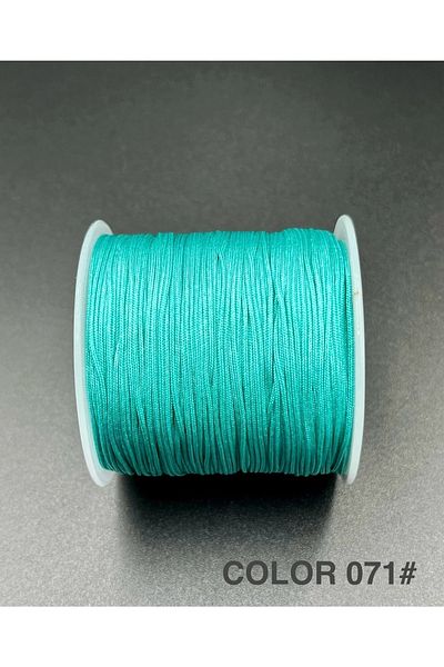 Ebruli Boncuk 0.8 mm Turquoise Parachute Rope Color 071 Jewelry Making Accessory (100 Meters)