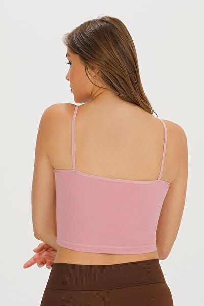 Sensu Women's Rope Strap Cotton Crop Bustier - BST1015