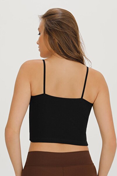 Sensu Women's Corduroy Rope Strap Crop Bustier - CROP120