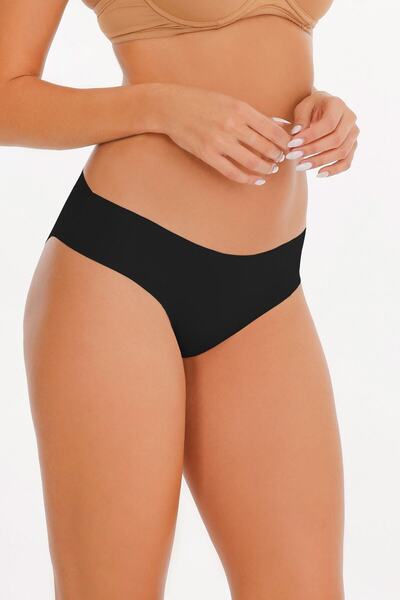 Sensu Set de 3 chiloți pentru damă, tăiați cu laser (CU ELASTIC, în talie).